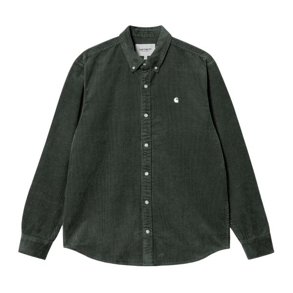 Carhartt Madison Cord Overshirt Donker Groen