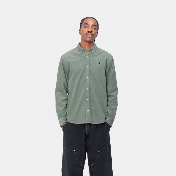 Carhartt Madison Cord Overshirt Licht Groen