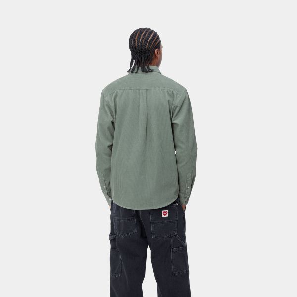 Carhartt Madison Cord Overshirt Licht Groen