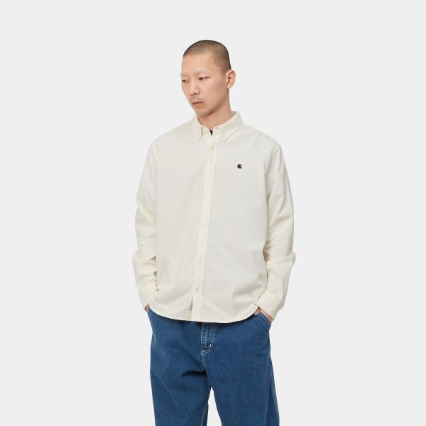 Carhartt Madison Cord Overshirt Off White