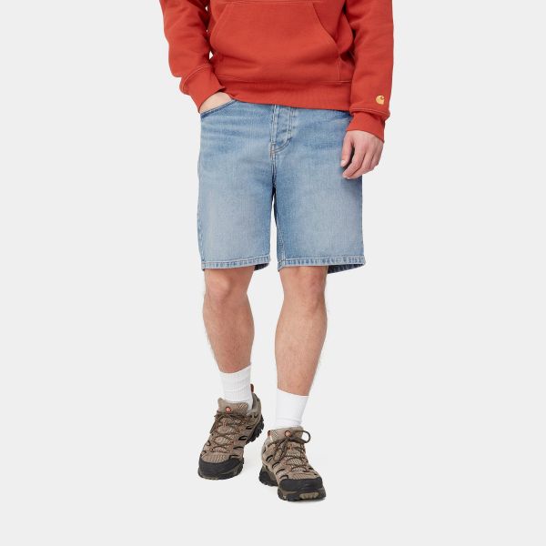 Carhartt Newel Korte Broek Licht Blauw