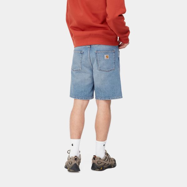 Carhartt Newel Korte Broek Licht Blauw