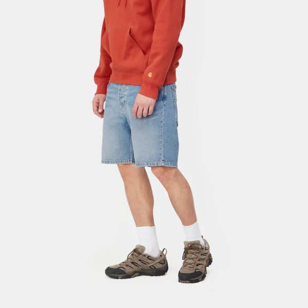 Carhartt Newel Korte Broek Licht Blauw