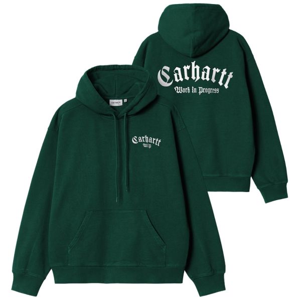 Carhartt Onyx Script Hoodie Donker Groen