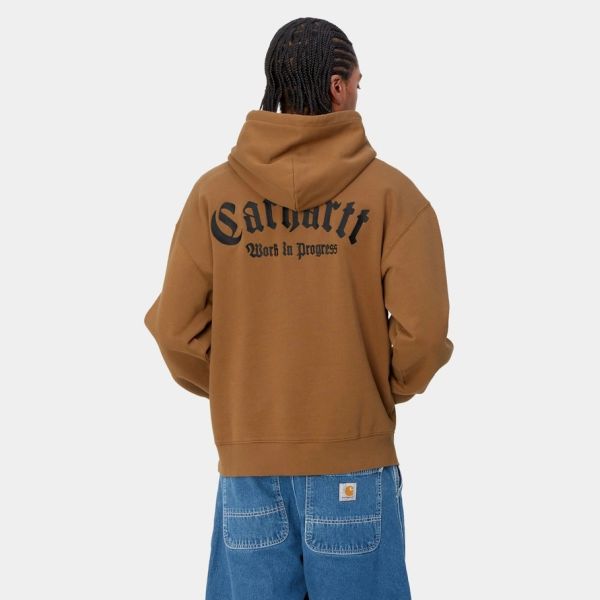 Carhartt Onyx Script Hoodie Bruin
