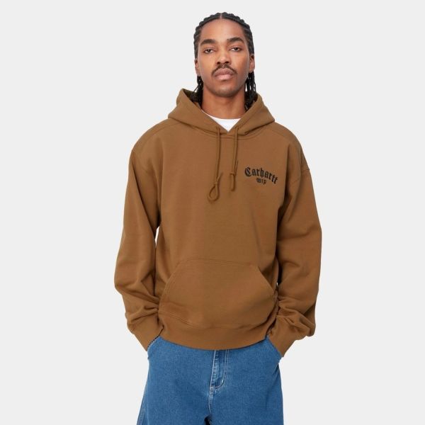 Carhartt Onyx Script Hoodie Bruin