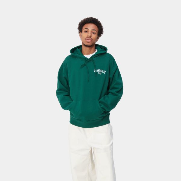 Carhartt Onyx Script Hoodie Donker Groen