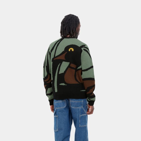 Carhartt Pond Sweater Groen