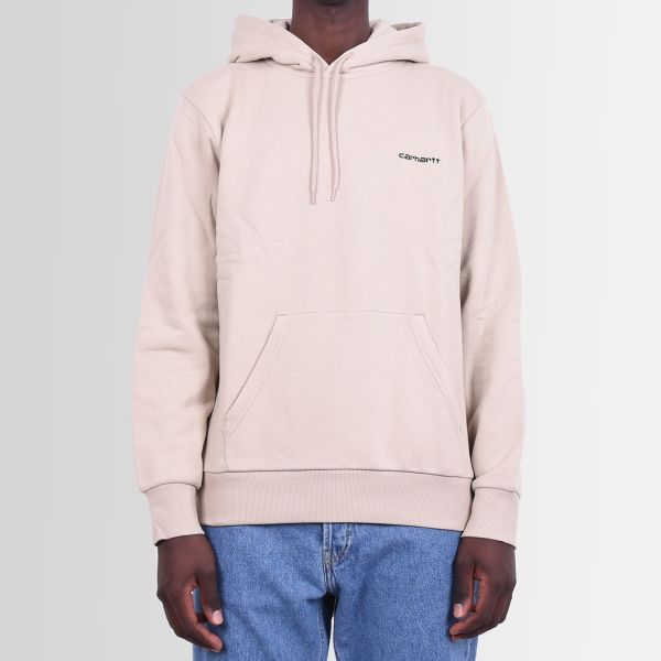 Carhartt WIP Script Embroidery Hoodie Beige