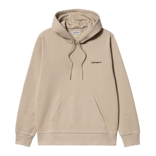 Carhartt WIP Script Embroidery Hoodie Beige