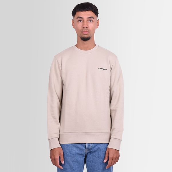 Carhartt Script Embroidery Sweater Beige