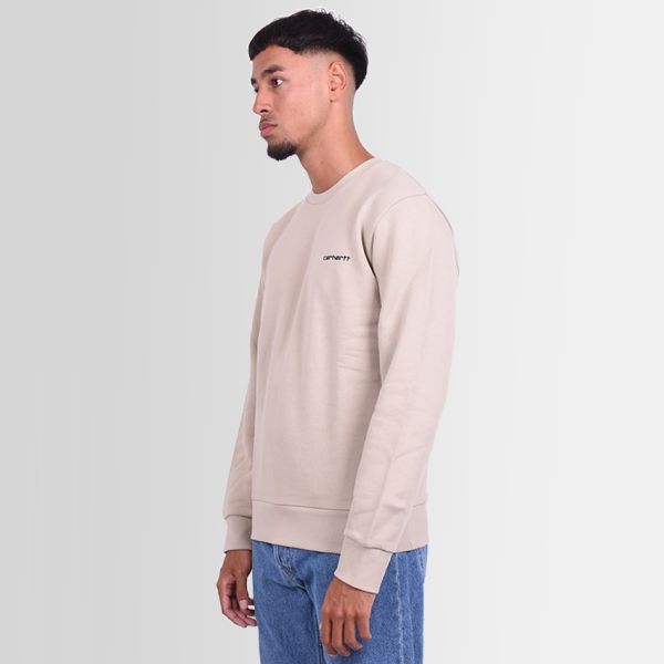 Carhartt Script Embroidery Sweater Beige