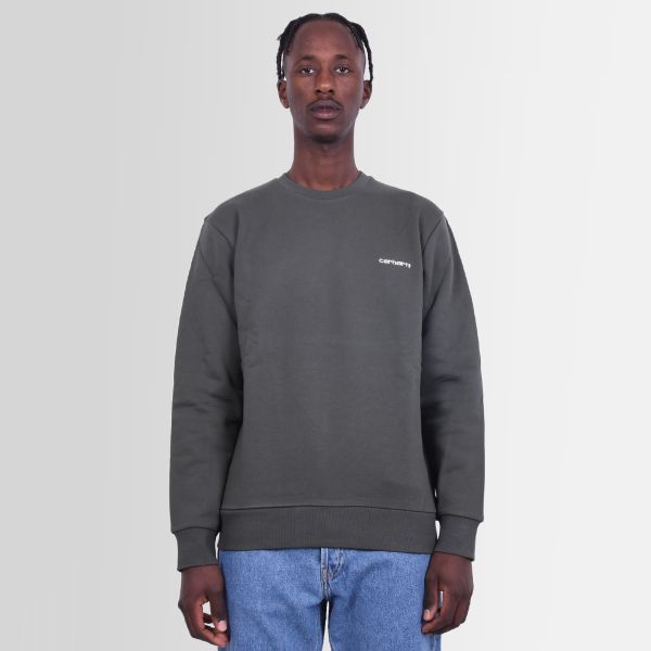 Carhartt Script Embroidery Sweater Donker Groen