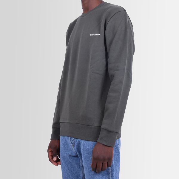 Carhartt Script Embroidery Sweater Donker Groen