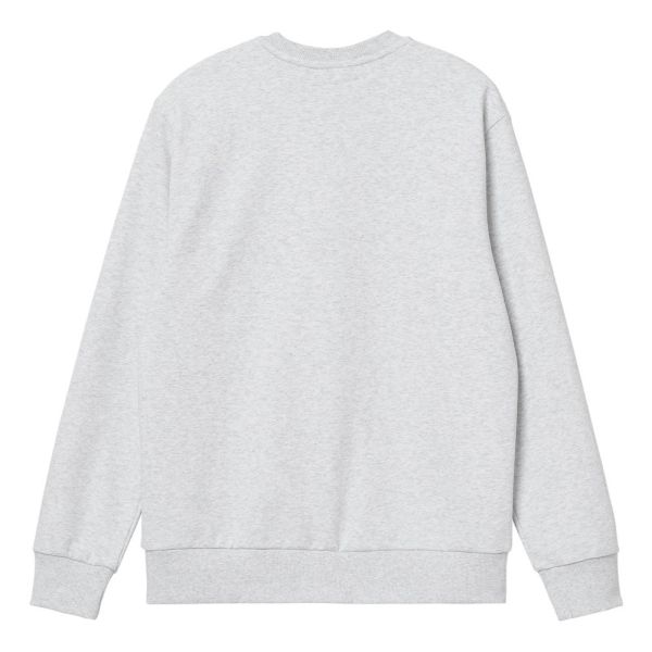 Carhartt Script Embroidery Sweater Grijs