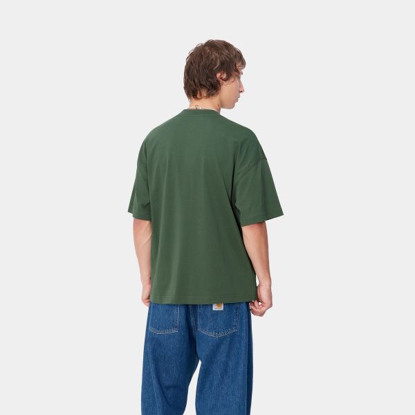 Carhartt Signature Script T-shirt Donker Groen