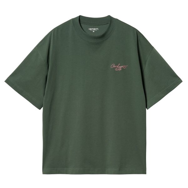 Carhartt Signature Script T-shirt Donker Groen