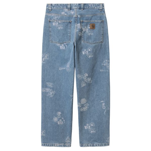 Carhartt Stamp Jeans Blauw