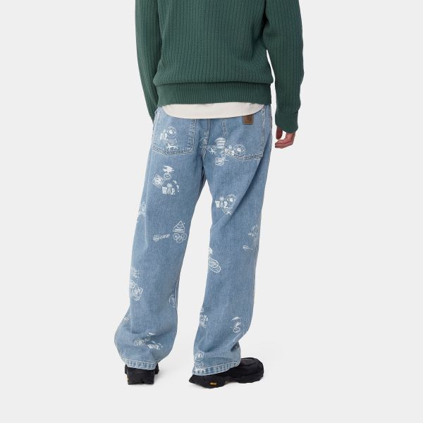 Carhartt Stamp Jeans Blauw
