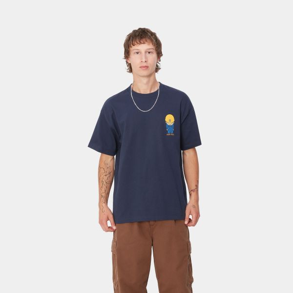 Carhartt Sumimasen T-shirt Donker Blauw
