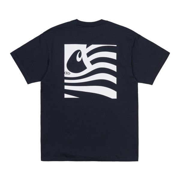 Carhartt Waving State T-shirt Navy