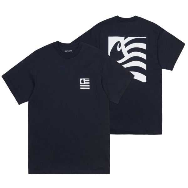Carhartt Waving State T-shirt Navy