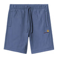 Carhartt WIP American Script Korte Broek Blauw