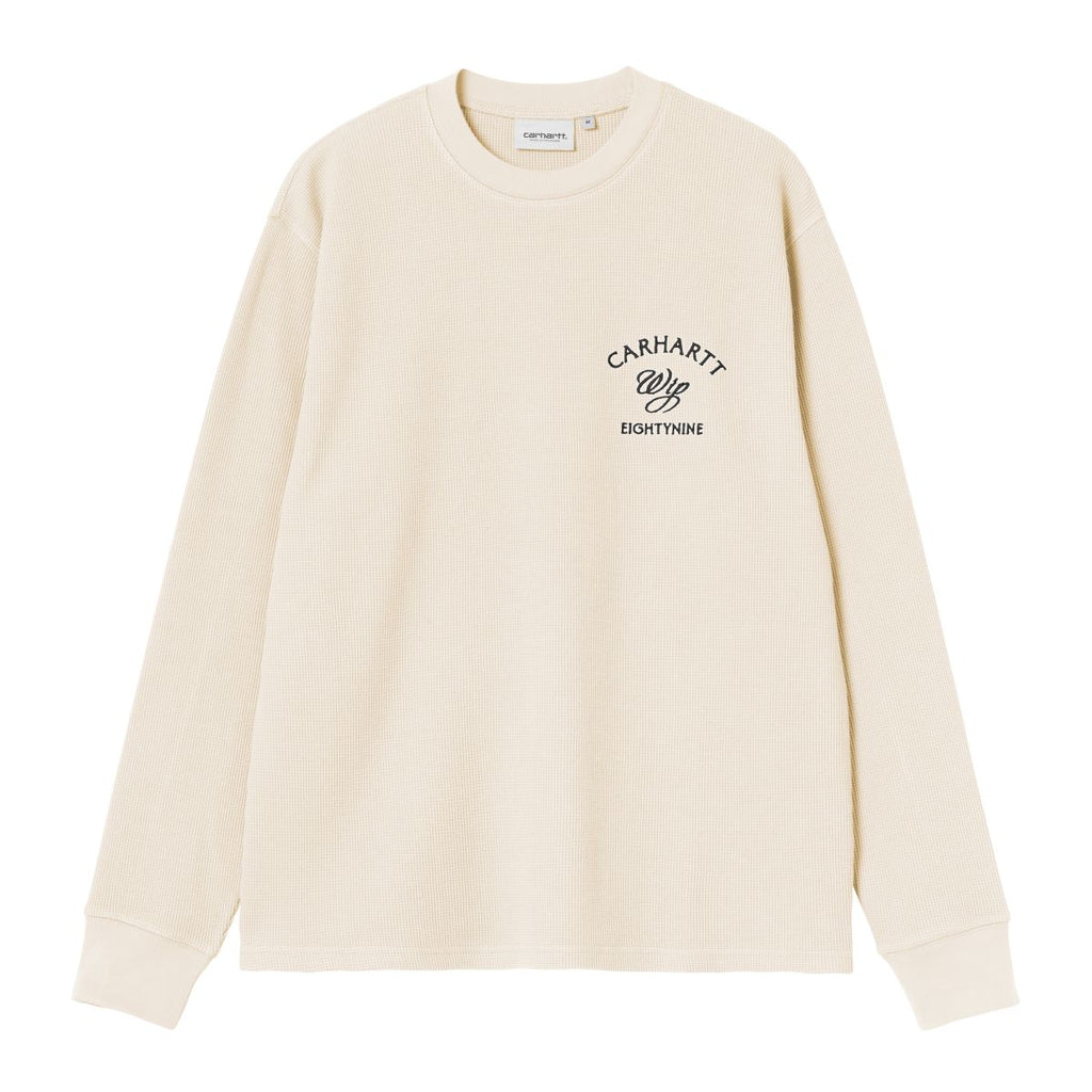 Carhartt WIP Eightynine Waffle Longsleeve T-shirt Off White