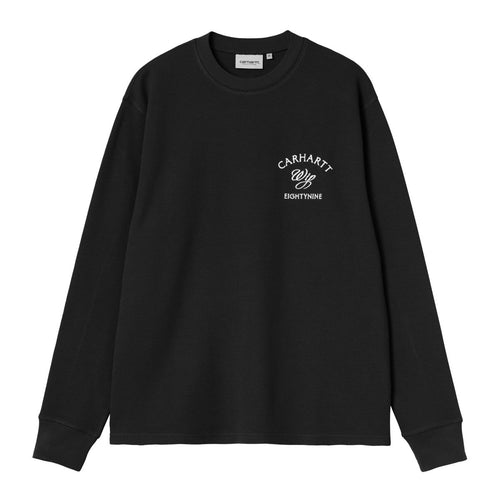 Carhartt WIP Eightynine Waffle Longsleeve T-shirt Zwart