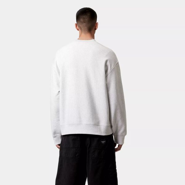 Carhartt WIP Label Script Sweater Grijs