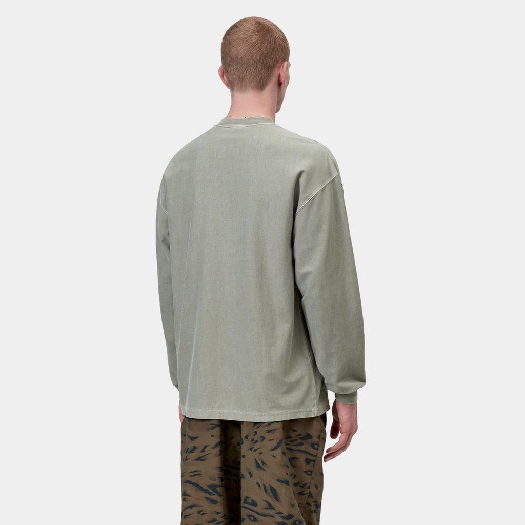 Carhartt WIP Loose Pocket Longsleeve T-shirt Licht Groen