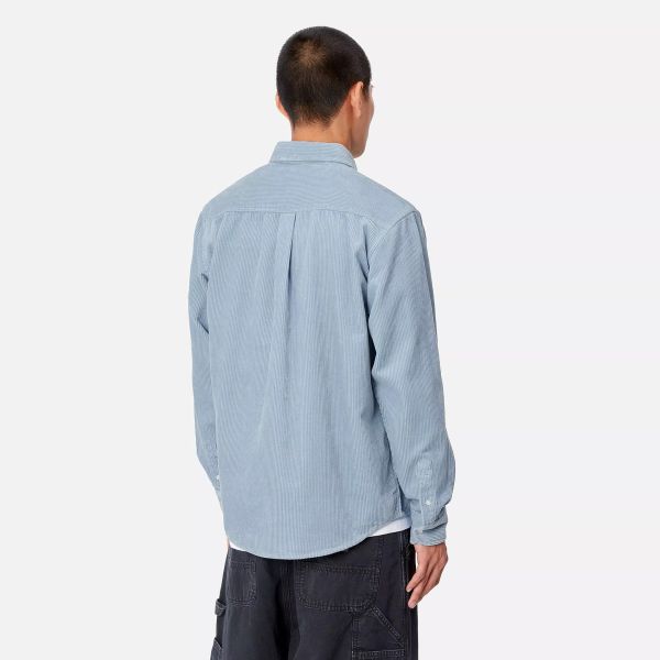 Carhartt WIP Madison Cord Overshirt Licht Blauw