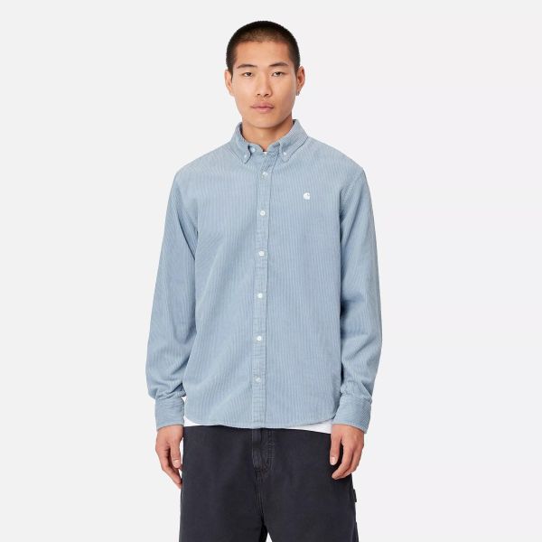Carhartt WIP Madison Cord Overshirt Licht Blauw