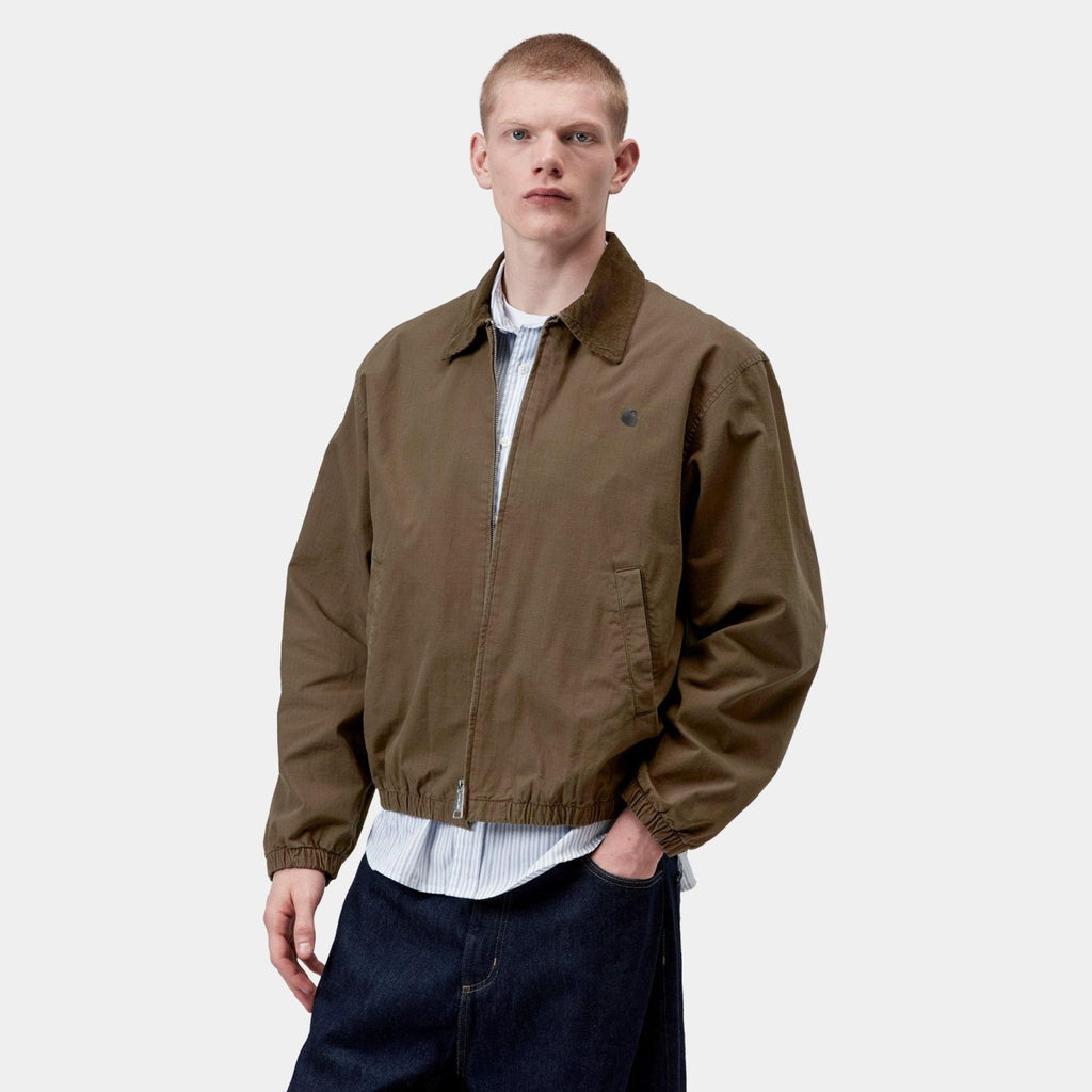 Carhartt WIP Madion Ripstop Jack Donker Groen