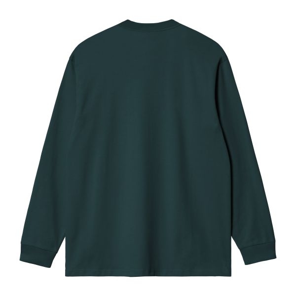 Carhartt WIP Pocket Longsleeve T-shirt Donker Groen