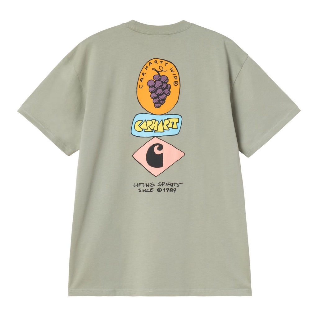Carhartt WIP Stacked Grapes T-shirt Licht Groen