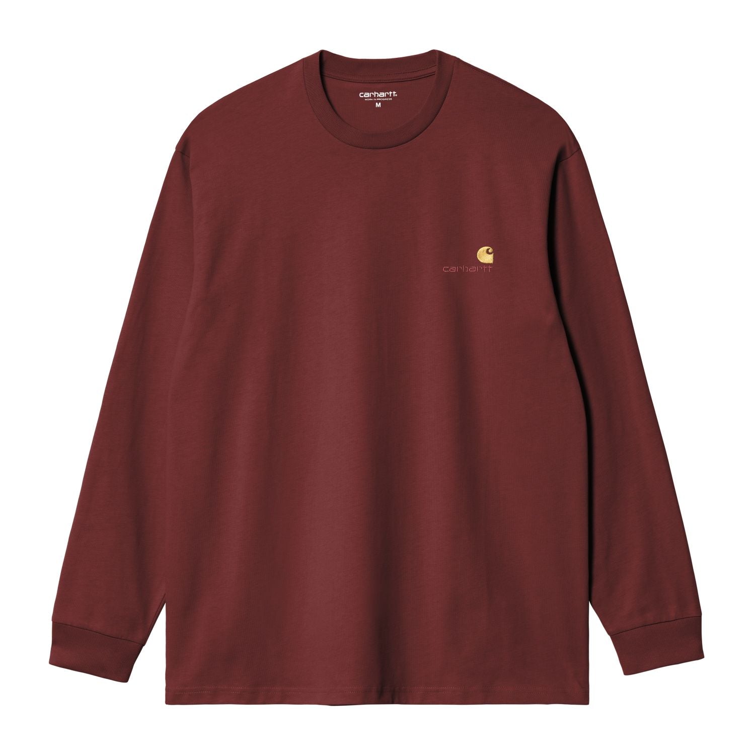 Carhartt WIP American Script Longsleeve T-shirt Bordeaux
