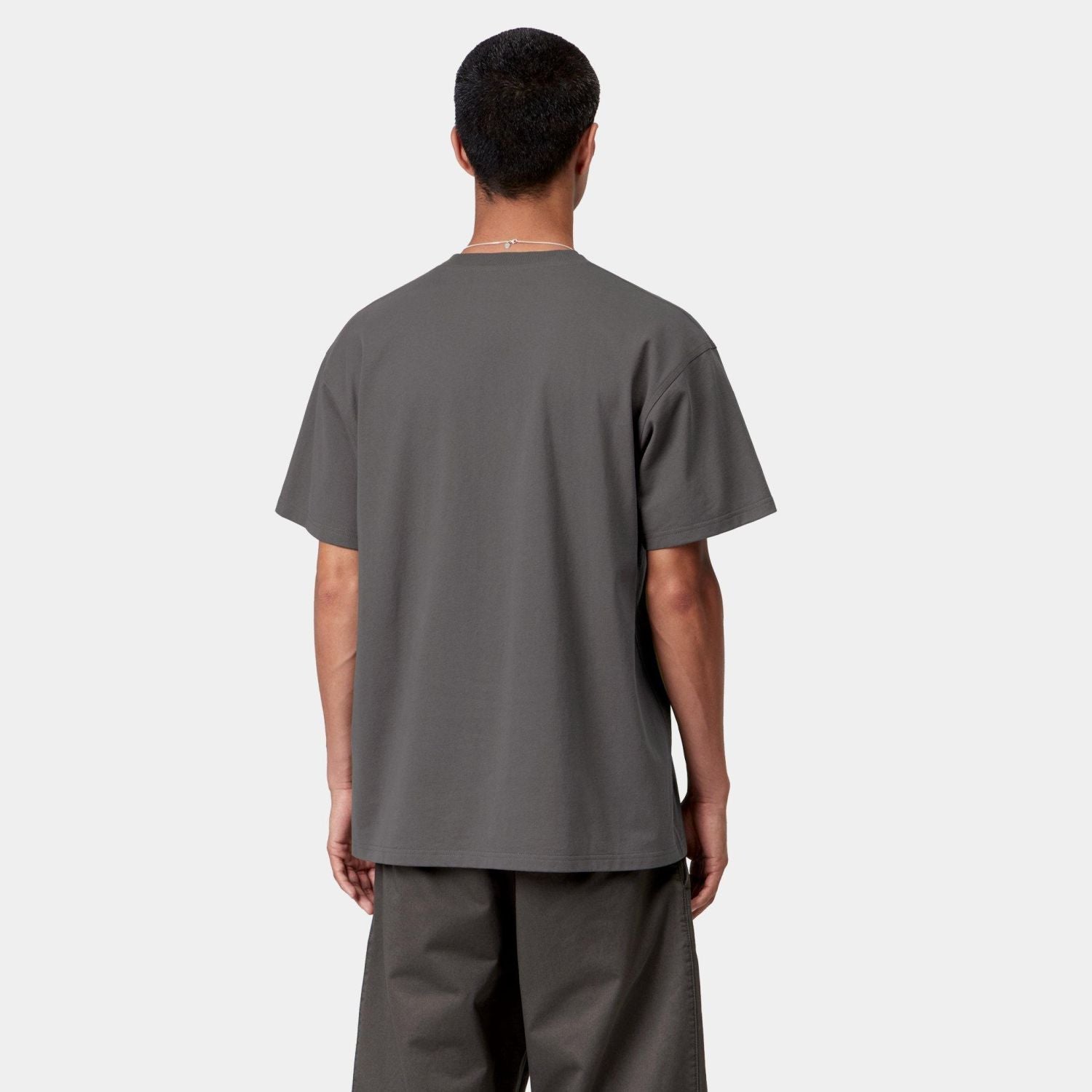 Carhartt WIP American Script T-shirt Antraciet