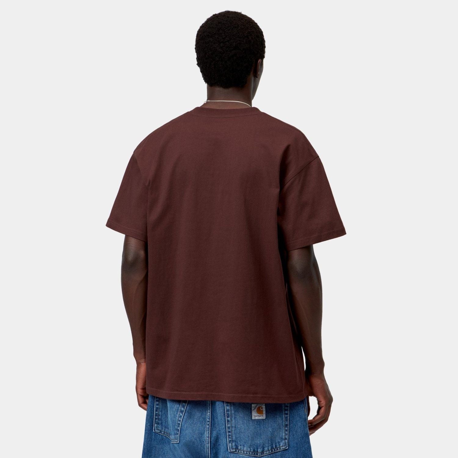 Carhartt WIP American Script T-shirt Bordeaux