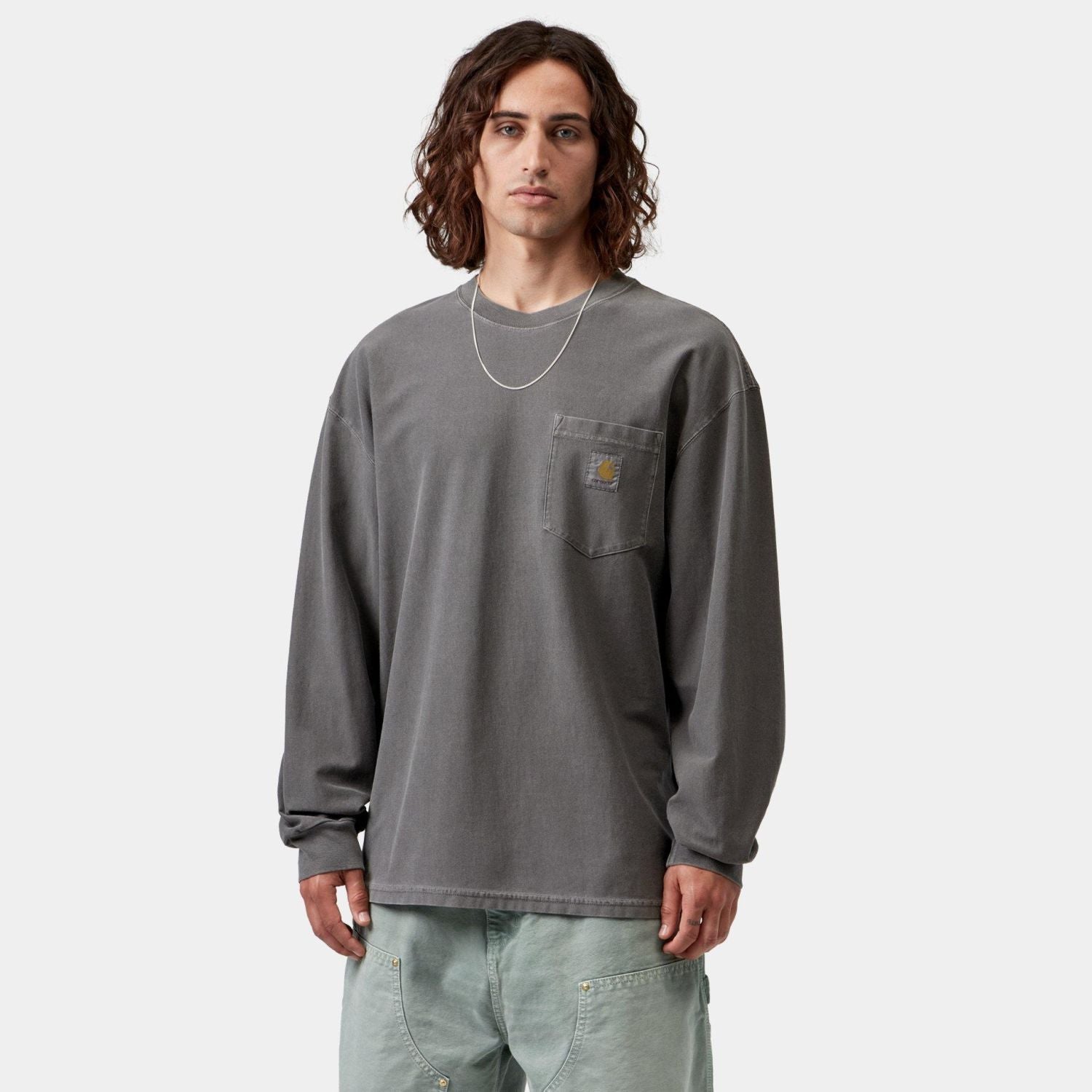 Carhartt WIP Loose Pocket Longsleeve T-shirt Zwart