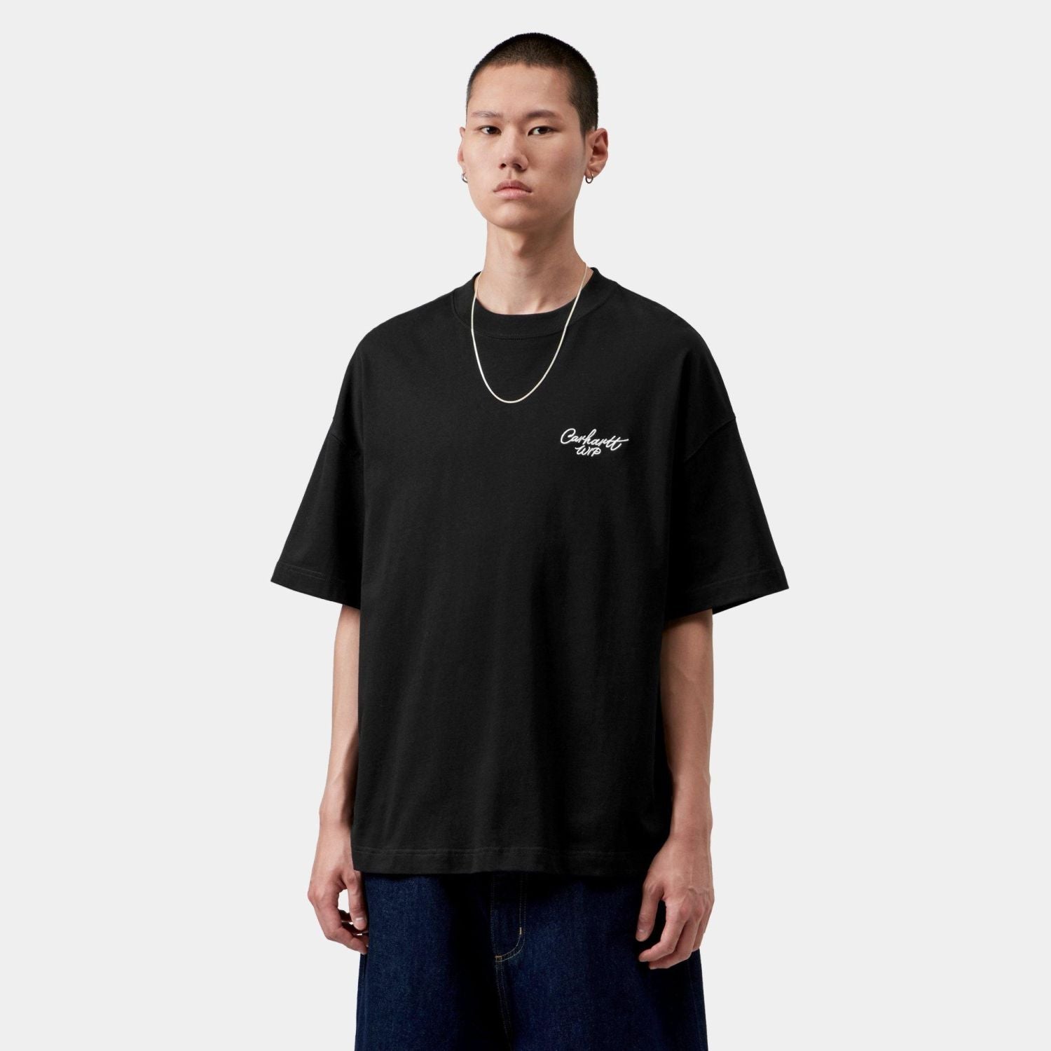 Carhartt WIP Signature Script T-shirt Zwart