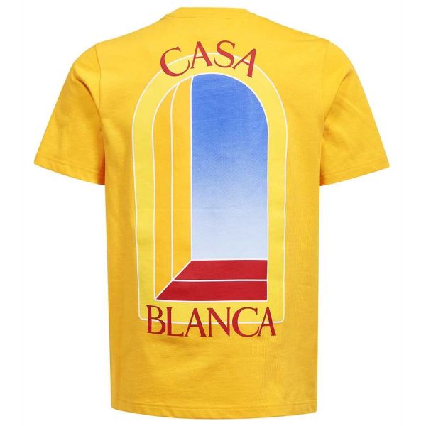 Casablanca Arche De Jour T-shirt Geel
