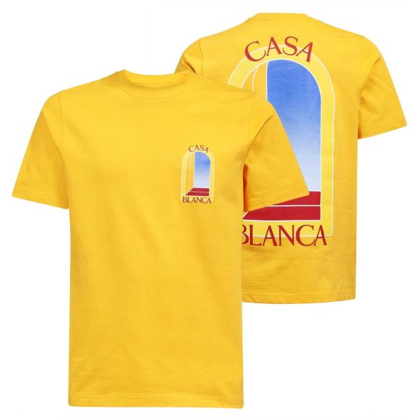 Casablanca Arche De Jour T-shirt Geel
