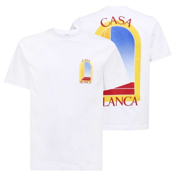 Casablanca Arche De Jour T-shirt Wit
