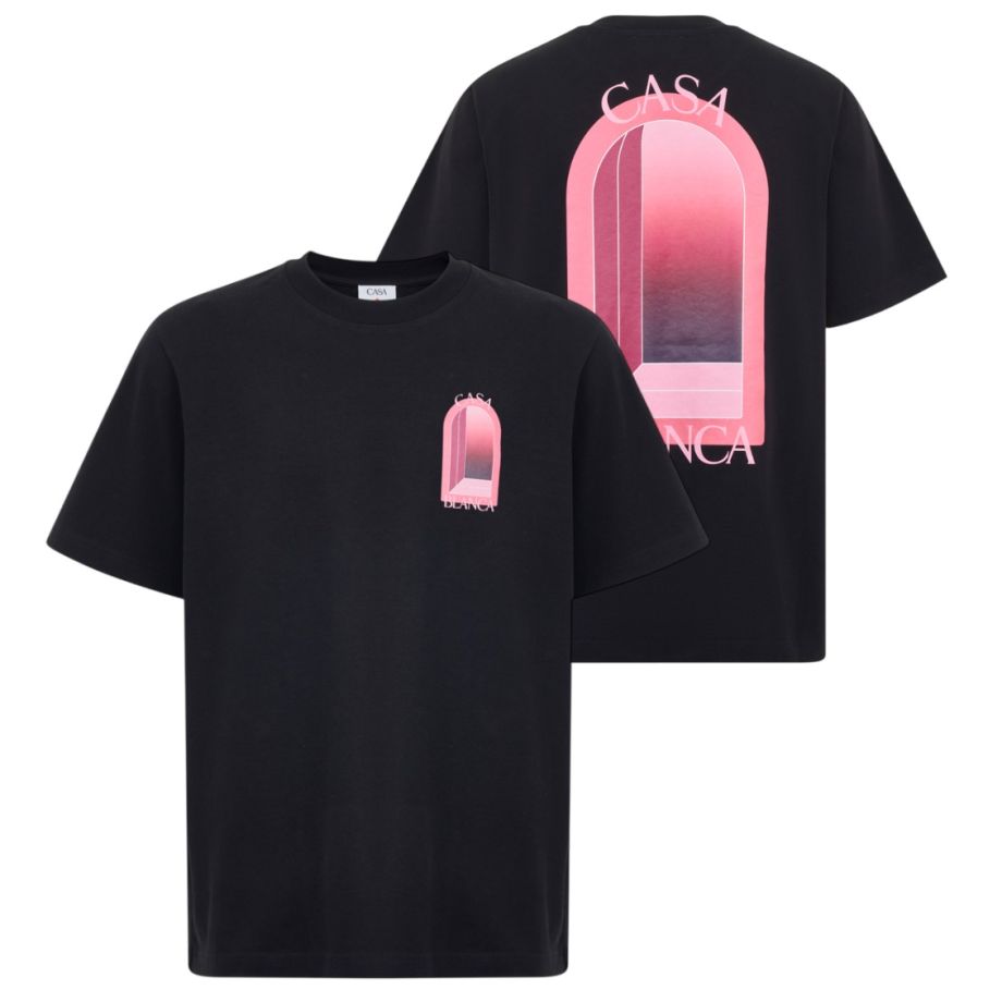 casablanca-arches-t-shirt-zwart