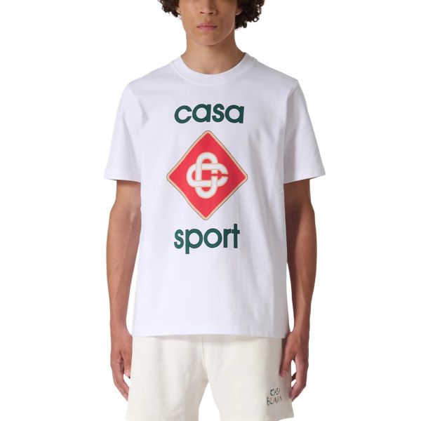 Casablanca Casa Sport Logo T-shirt Wit