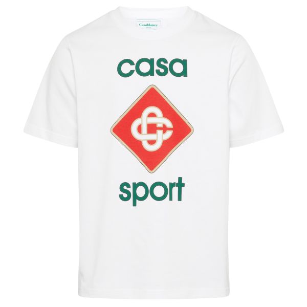 Casablanca Casa Sport Logo T-shirt Wit