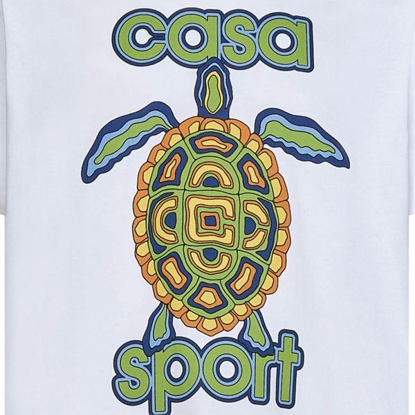 Casablanca Casa Turtle T-shirt Wit