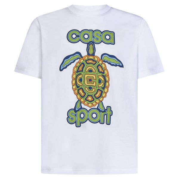 Casablanca Casa Turtle T-shirt Wit