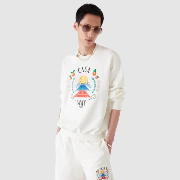 Casablanca Casa Way Mountain Sweater Off White